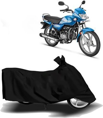 JKR Waterproof Two Wheeler Cover for Hero(HF Deluxe, Black)