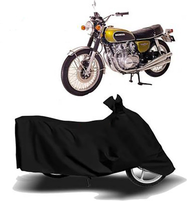 JKR Waterproof Two Wheeler Cover for Honda(CB 500, Black)