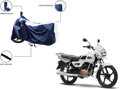 Pop Shade Two Wheeler Cover for TVS(Radeon, White)