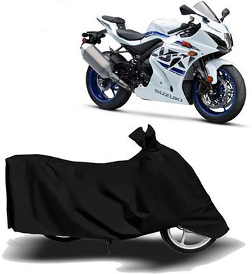 KPIND Waterproof Two Wheeler Cover for Suzuki(GSX R1000, Black)