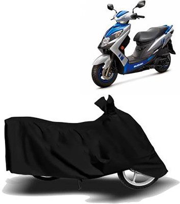 JKR Waterproof Two Wheeler Cover for Suzuki(Swish 125, Black)