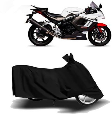 KPIND Waterproof Two Wheeler Cover for Hyosung(GT650R, Black)