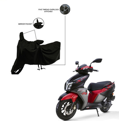 Trader's Stop Two Wheeler Cover for TVS(NTORQ, Black)