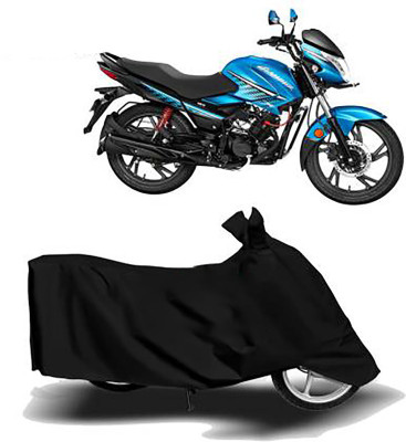 KPIND Waterproof Two Wheeler Cover for Hero(Glamour Programmed FI, Black)