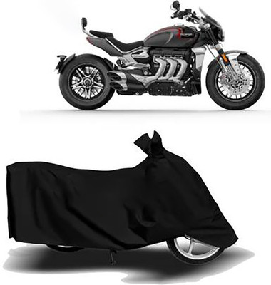 JKR Waterproof Two Wheeler Cover for Triumph(Rocket III, Black)