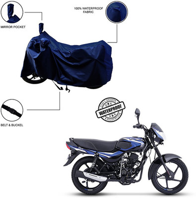 Home Ark Waterproof Two Wheeler Cover for Bajaj(CT100, Blue)