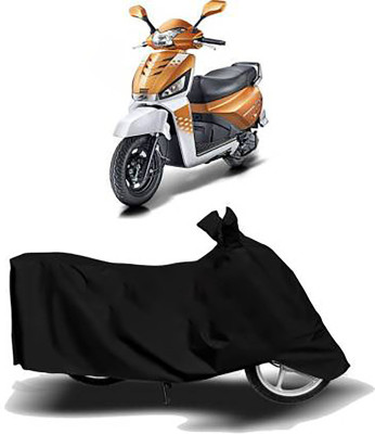 JKR Waterproof Two Wheeler Cover for Mahindra(Gusto 125, Black)