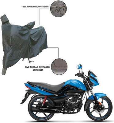 Pop Shade Two Wheeler Cover for Hero(Splendor I Smart, Grey)