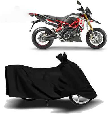 KPIND Waterproof Two Wheeler Cover for Aprilia(Dorsoduro 900, Black)