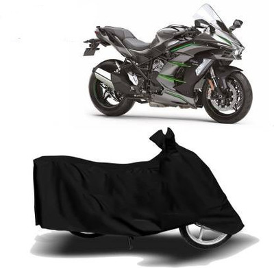 JKR Waterproof Two Wheeler Cover for Kawasaki(Ninja 650, Black)