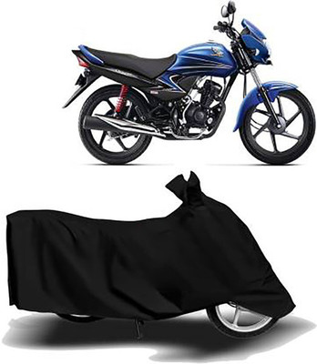 JKR Waterproof Two Wheeler Cover for Honda(Dream Yuga, Black)