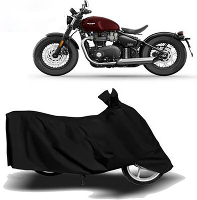 JKR Waterproof Two Wheeler Cover for Triumph(Bonneville Bobber, Black)