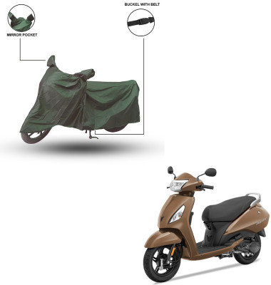 Home Ark Two Wheeler Cover for TVS(Jupiter, Green)
