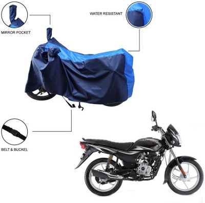 Trader's Stop Two Wheeler Cover for Bajaj(Platina, Blue)