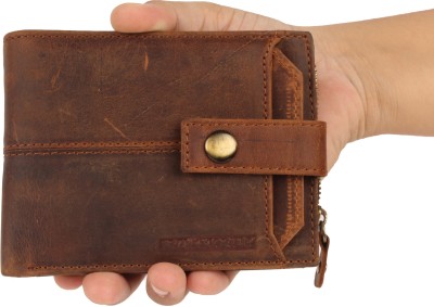 Praiseworthy Men & Women Casual, Formal, Trendy Brown Genuine Leather Wallet(11 Card Slots)