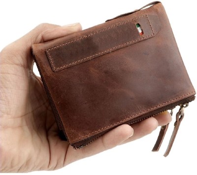 Tree Wood Men Casual, Formal, Trendy Brown Genuine Leather Wallet(7 Card Slots)