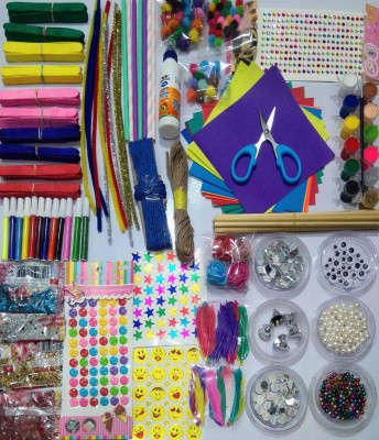 ROYALSHOP MY Giant craft basket / craft kit for kids / gift for kids /DIY material kit / hobby craft / school project kit =500 pcs