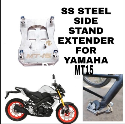 Aklin Boky SS STEEL SIDE STAND EXTENDER FOR YAMAHA MT15 Bike Side Stand