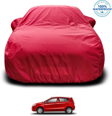 GOSHIV-car and bike accessories Car Cover For Chevrolet Sail UVA (With Mirror Pockets)(Maroon)