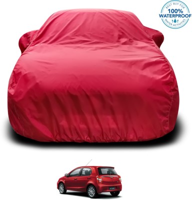 GOSHIV-car and bike accessories Car Cover For Toyota Etios Liva (With Mirror Pockets)(Maroon)