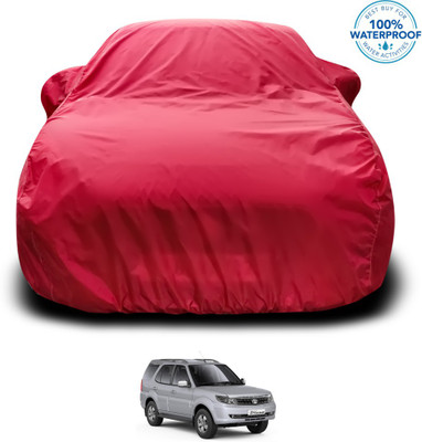 GOSHIV-car and bike accessories Car Cover For Tata Safari Storme (With Mirror Pockets)(Maroon)
