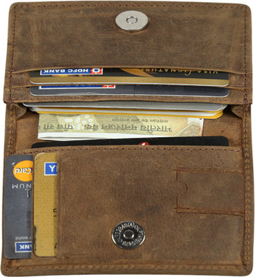 Style 98 10 Card Holder(Set of 1, Brown)