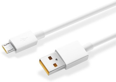Gadget Zone Micro USB Cable 2 A 1.12 m Micro USB Cable V5.0(Compatible with Micro USB Supported Devices, White, Yellow, One Cable)