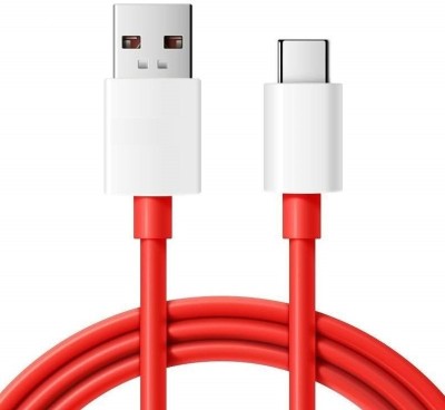 ULTRAWARP USB Type C Cable 6.5 A 1.15 m original 65W/10V/ Warp Charging Type C Fast Chaging Cable(Compatible with oppo,realme,narzo,oneplus,vivo,iqoo,samsung,motorola,mi,redmi,poco, Red, One Cable)