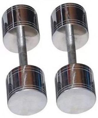 gymfreak Steel Dumbbells 2.5 Kg (Pack of 2) for Home and Commercial Use Fixed Weight Dumbbell(5 kg)