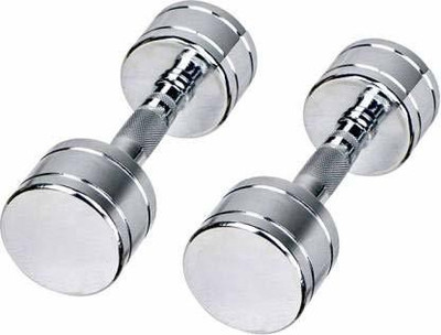 LCARNO Premium Pair of 2.5KG X 2 Steel For Home And Gym Fixed Weight Dumbbell(5 kg)