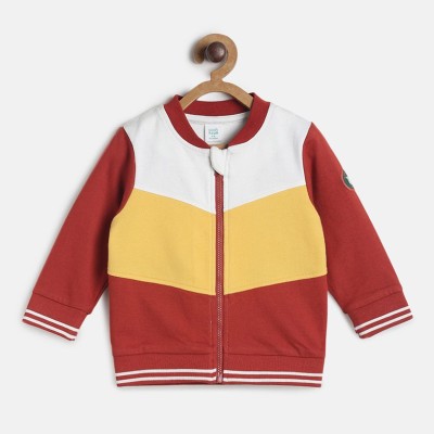 MINI KLUB Full Sleeve Colorblock Baby Boys Jacket