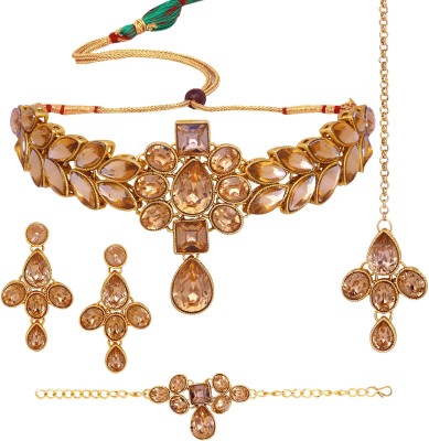 Atasi International Alloy Gold-plated Gold Jewellery Set(Pack of 1)