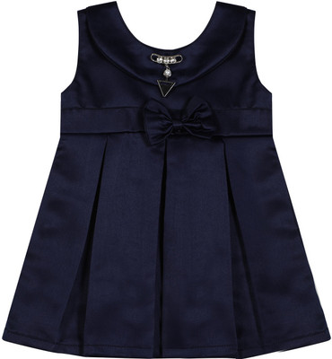 Selvel Baby Girls Midi/Knee Length Casual Dress(Dark Blue, Sleeveless)