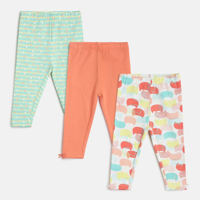 MINI KLUB Legging For Baby Girls(Multicolor Pack of 3)