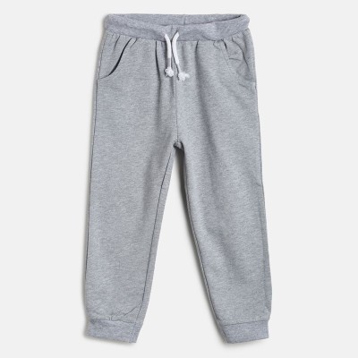 MINI KLUB Track Pant For Baby Boys(Grey, Pack of 1)