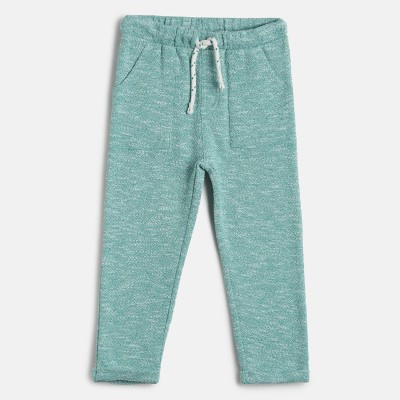 MINI KLUB Track Pant For Baby Boys(Green, Pack of 1)