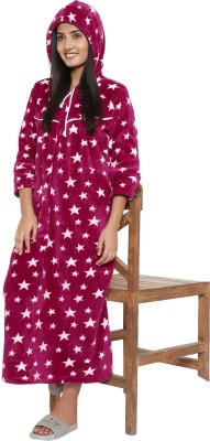 PALIVAL Women Nighty(Maroon)