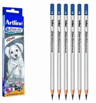 Artline Love Art Sketch Pencils (Pack of 2)_12 Pencils Pencil(Set of 2, Black)