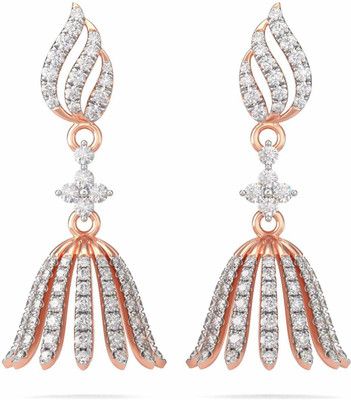 Joyalukkas Rose Gold 18kt Jhumki Earring