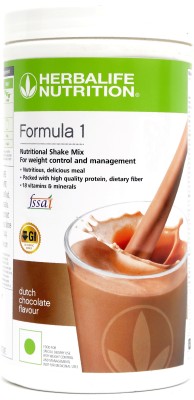 HERBALIFE Formula 1 Nutritional Shake Mix - Chocolate Flavor Plant-Based Protein(0.5 kg, Chocolate)