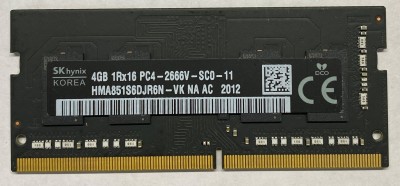 Sk Hynix PC4 DDR4 4 GB (Single Channel) Laptop (HMA851S6DJR6N)
