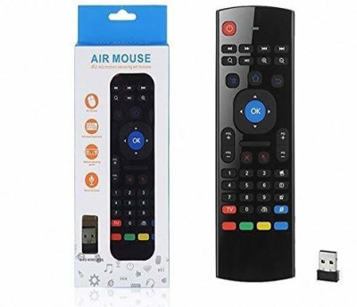 AUSHA Smart Universal TV Remote Air Mouse, Wireless Keyboard Fly Mouse 2.4GHz ALL BRANDS Remote Controller(Black)