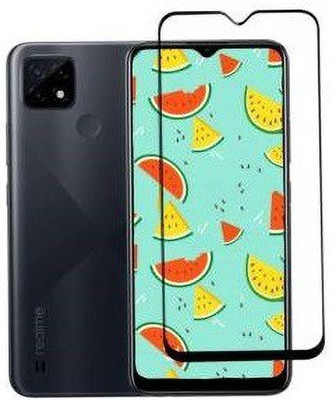 welldesign Edge To Edge Tempered Glass for Realme C21Y(Pack of 1)