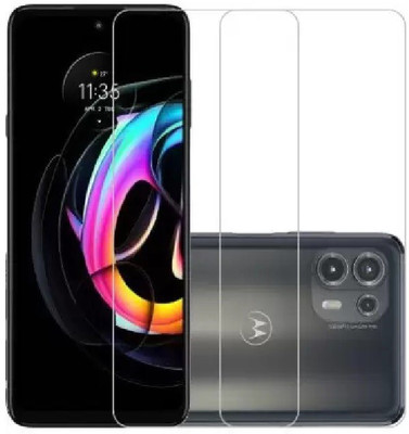 ISAAK Tempered Glass Guard for Motorola Edge 20 Fusion(Pack of 2)