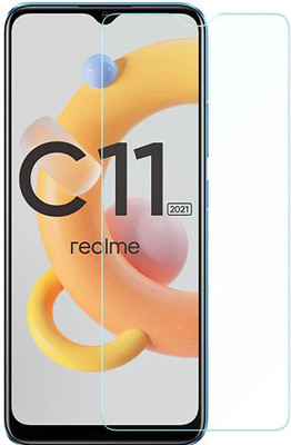 GMR Edge To Edge Tempered Glass for Realme c11 2021(Pack of 1)