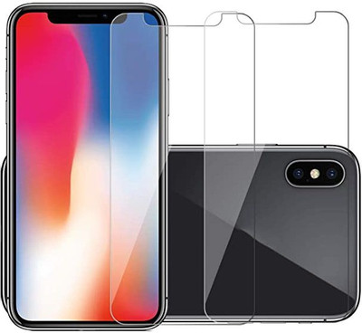 WAVEU Impossible Screen Guard for Compatible for Apple iPhone X; iPhone XS; iPhone 11 Pro (Transparent) Full Screen Coverage (Except Edges), Pack of 2(Pack of 1)