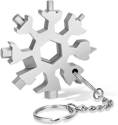 Arsh enterprises a18-in-1 Steel Snowflake Multi-Tool Keychain , Screwdriver , Bottle Opener Tool Camping & Hiking keychain toolkit Combination Screwdriver(Pack of 1)