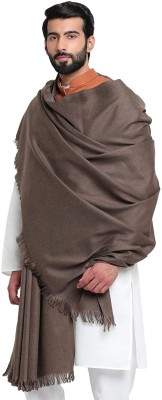 Royal-E-Kashmir Wool Solid Men Shawl(Grey)