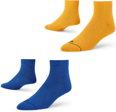 Dynamocks Men Solid Ankle Length(Pack of 2)