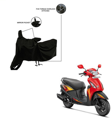 Mdstar Waterproof Two Wheeler Cover for Hero(Pleasure, Black)